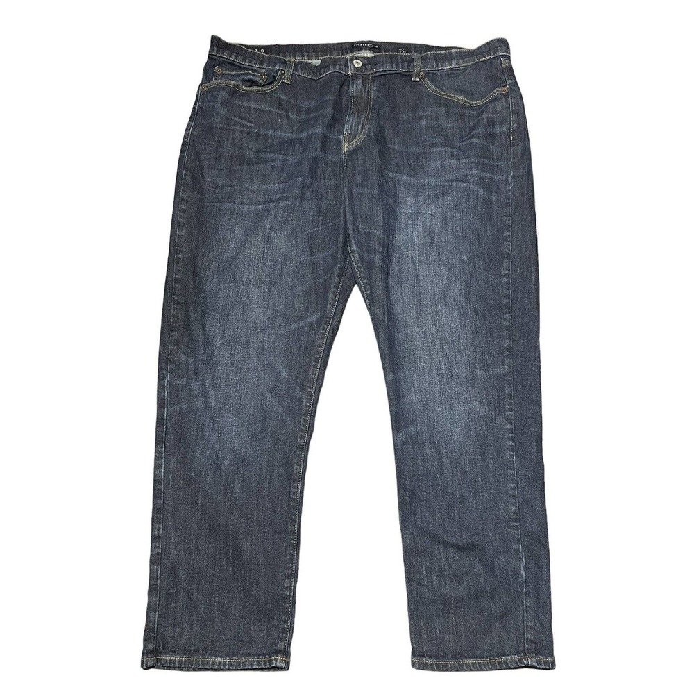 Lucky Brand 410 Athletic Slim Jeans Mens 42 x 30 Dark Wash Blue Denim Stretch